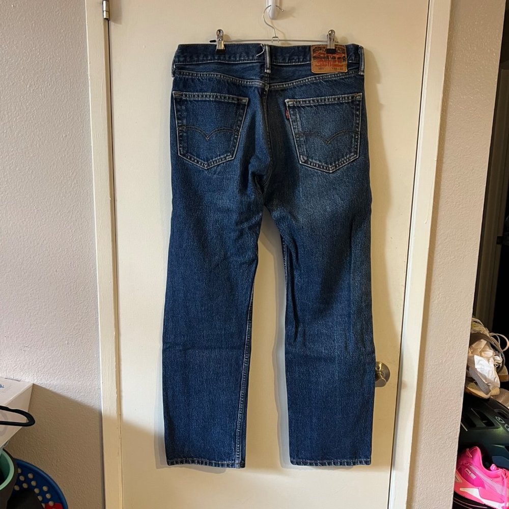 ❌SOLD! Levi's 505 Blue Denim Jeans Size 33x32 - Picture 2 of 7